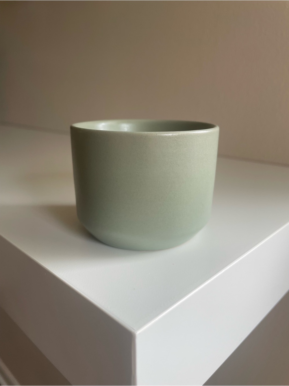 Matte Green Ceramic Planter